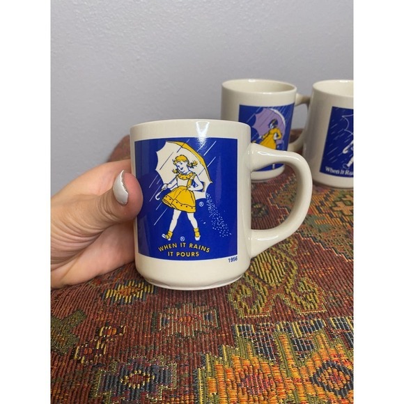 Vintage Morton Salt Girl Cups 4 - Picture 4 of 5